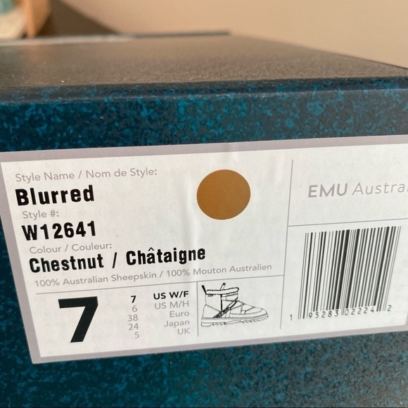 NWT Anthropologie Emu Australia Brown Leather Fur Lined Boots Chestnut - Picture 5 of 13